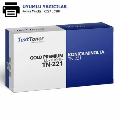 Konica Minolta TN-221 Muadil Fotokopi Toneri, Kırmızı - 1